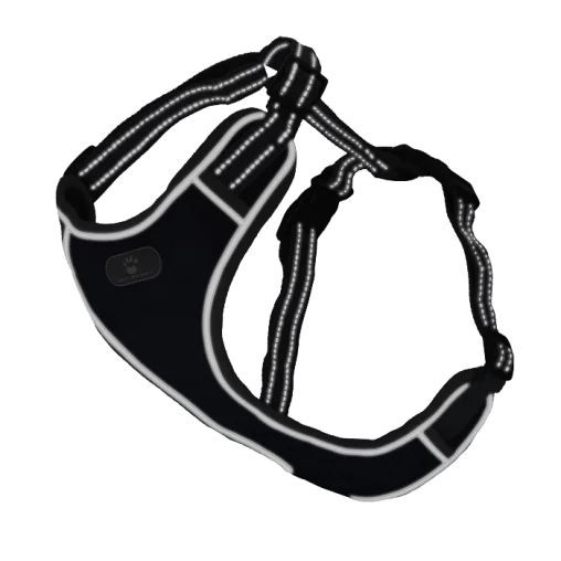 Шлея анатомічна світловідбивна AnimAll HL-8005-2 для собак, колір темно-синій, XL 46-92 см